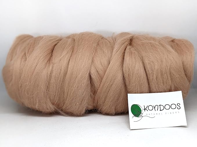 Kondoos Colored Natural wool roving, 1 lb. Best wool - Image 5
