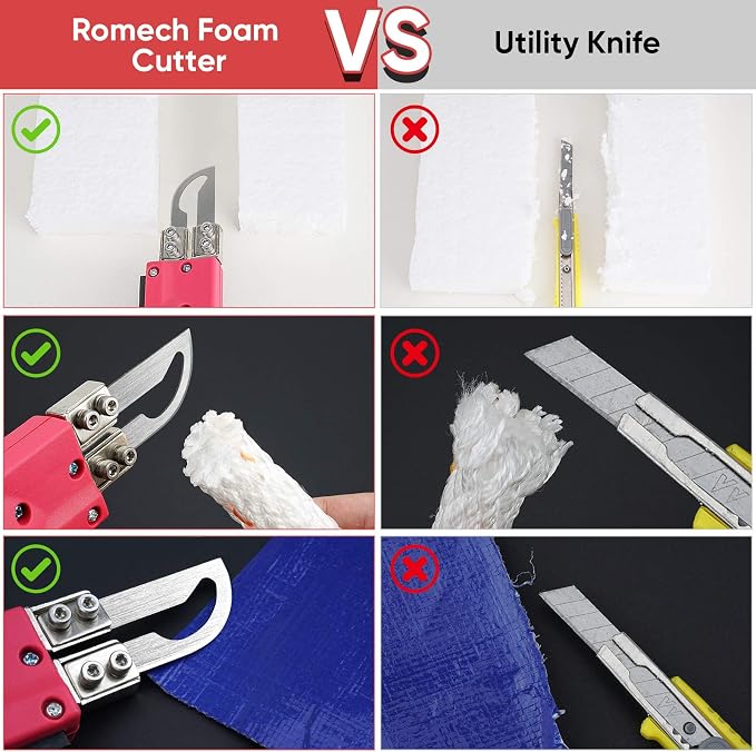 ROMECH Foam Cutter Pro Electric Hot Knife, 100W Styrofoam Cutting Tool Kit- - Image 3