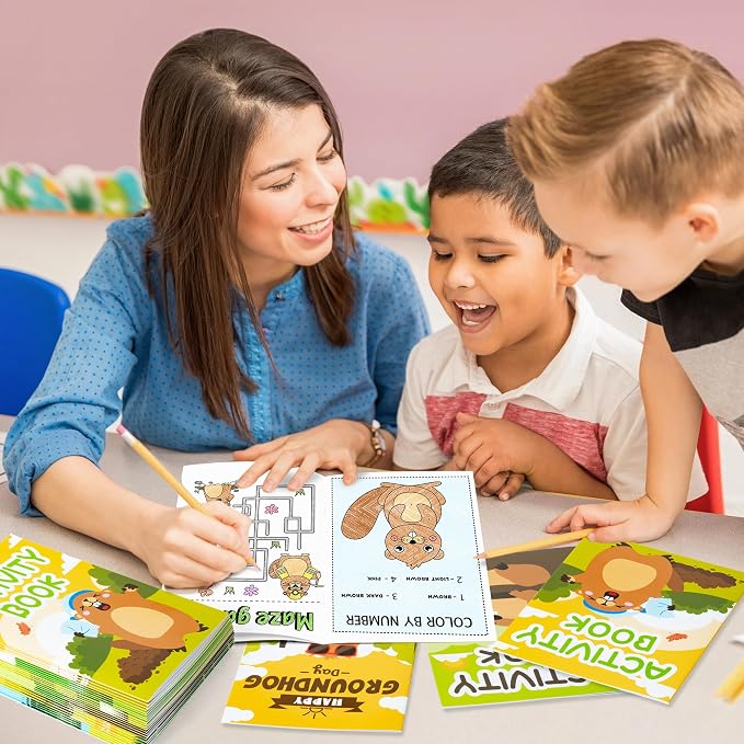 JAPBOR Groundhog Activity Coloring Book - Image 6