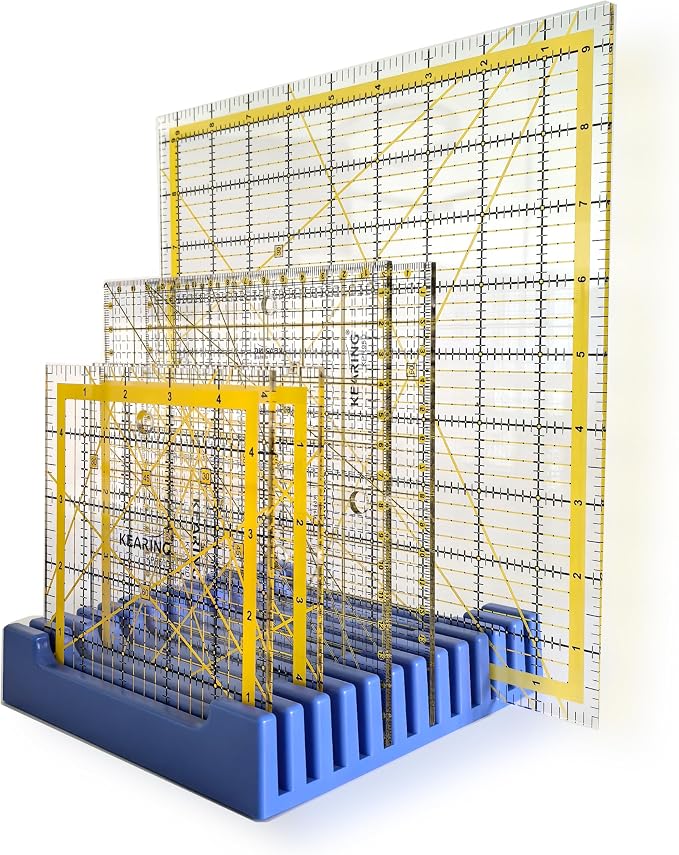 Storage Rack for Quilting Rulers, 12 Slot Ruler Holder Organizer and Storage by Unknown