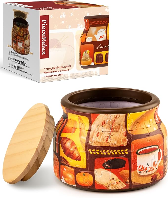 PieceRelax 3D Puzzle Jar 64 Plastic Pieces by PieceRelax