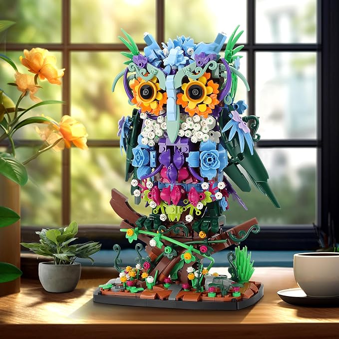 JOJO&Peach Floral Owl Toy Building Sets - Image 2
