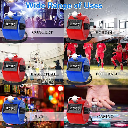 FEBSNOW Handheld Tally Counter Clicker 4 Digital Number Click Counter - Image 5