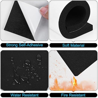 ToLanbbt 8 PCS Adhesive Foam Padding Sheets Closed Cell Neoprene Foam Sheet - Image 3