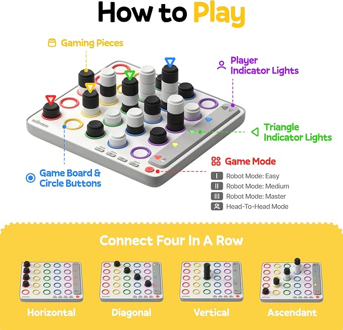 GiiKER Smart Four, 3D AI-Powered 4 in a Row Game, Strategy Board Games - Image 4