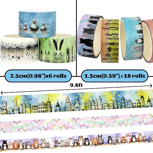 Cute Washi Tape Set - Image 2