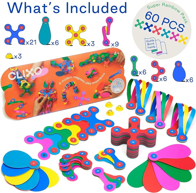Clixo Super Rainbow, 60 Piece Pack - Image 2