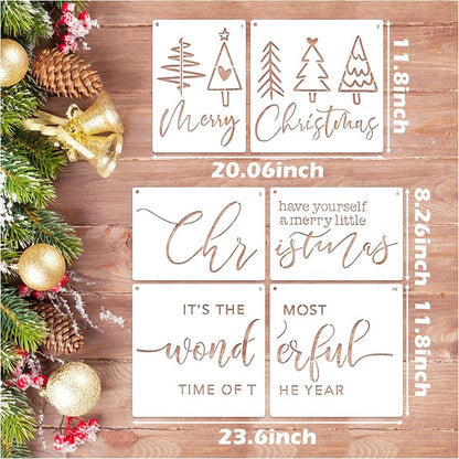Christmas Stencils for Door Mats Reusable Large Doormat Stencils for Painting - Image 5