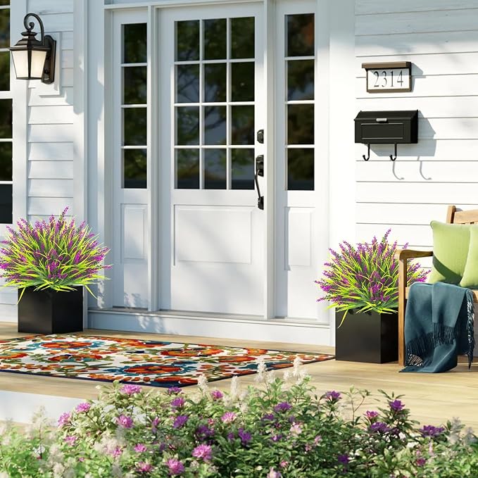 20 Bundles Artificial Plants Outdoor Fake Monkey Grass - Image 4