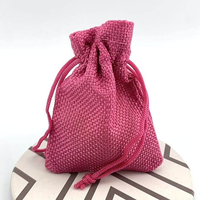 Palmhomee Pack of 25 Burlap Gift Bags - Image 4