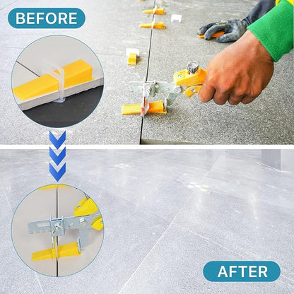 Tile Leveling System with Tile Plier 600Pcs Piece Tile Spacers Clips 200Pcs - Image 7