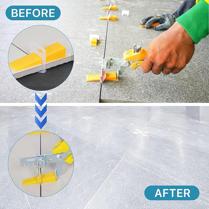 300 Pcs Reusable Leveling Wedges, Reusable Tile Leveling System Wedges - Image 6