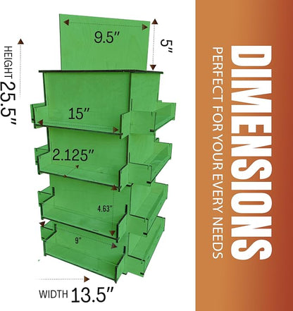 TORCHED DISPLAYS 4-Sided Rotating Display Stand - Image 3