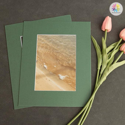 Mat Board Center, 8x10 for 5x7 Basque Green Color Mats - Image 7