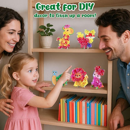 3 otters Poke in Art Kits, Kids Art Set Animal DIY Crafts Toys - Image 5