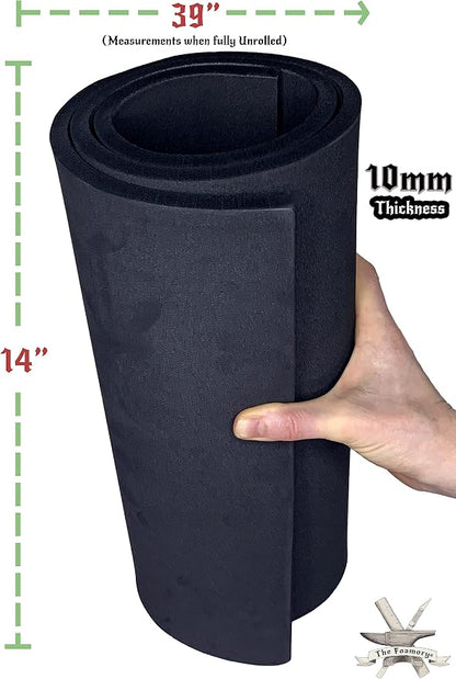 Shape Retention EVA Cosplay Foam 10mm 14x39 inch Black or White High Density - Image 4