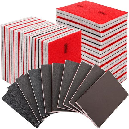 TOPZEA 40 Pcs 180-3000 Grit Sanding Sponges, Ultra Fine Foam Sanding Block Pads by TOPZEA