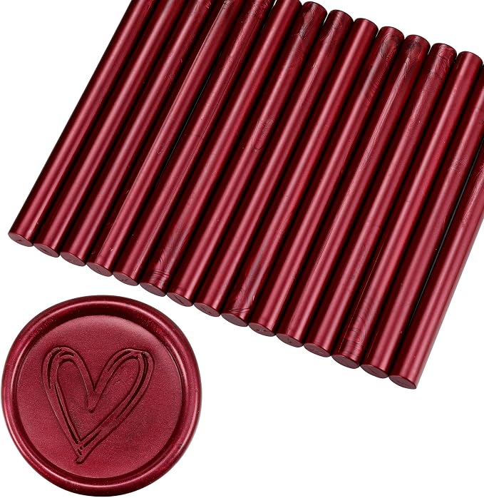 Yoption 15 Pieces Burgundy Glue Gun Sealing Wax Sticks - Image 3