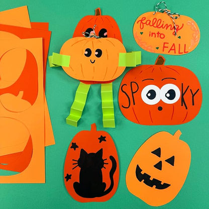 60 Pieces Pumpkin Cutouts for Fall Crafts and Classroom Decor, Bulletin Boards - Image 2