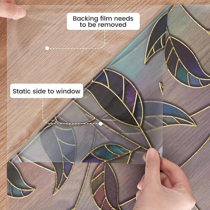 DKTIE Static Cling Decorative Window Film Vinyl Non Adhesive Privacy Film - Image 8