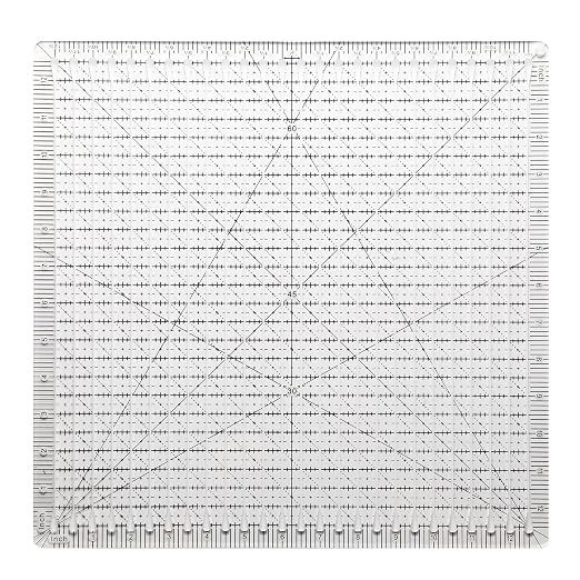 Quilting Ruler, 12.5 x 12.5 Inches, Slotted Design - Image 2