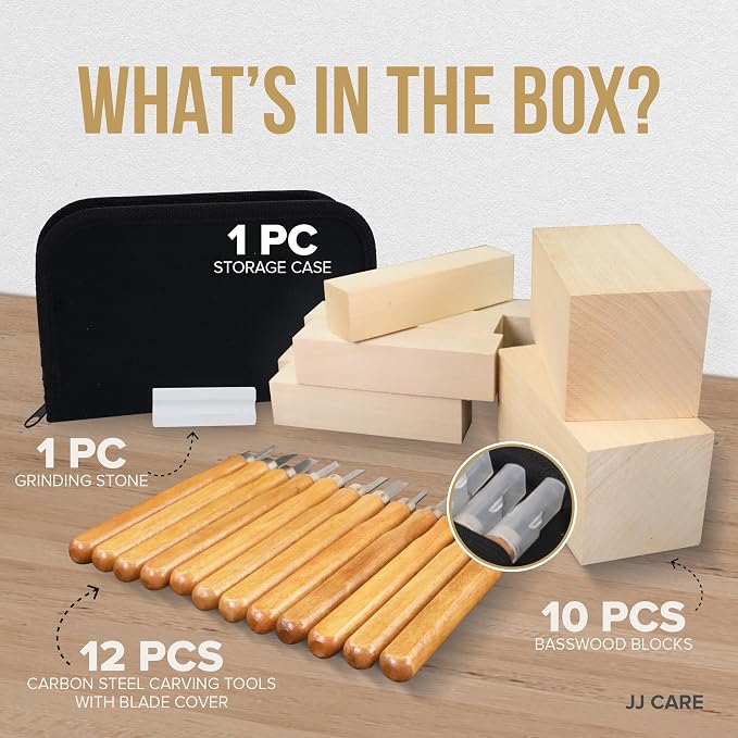 JJ CARE Wood Carving Kit - Image 3