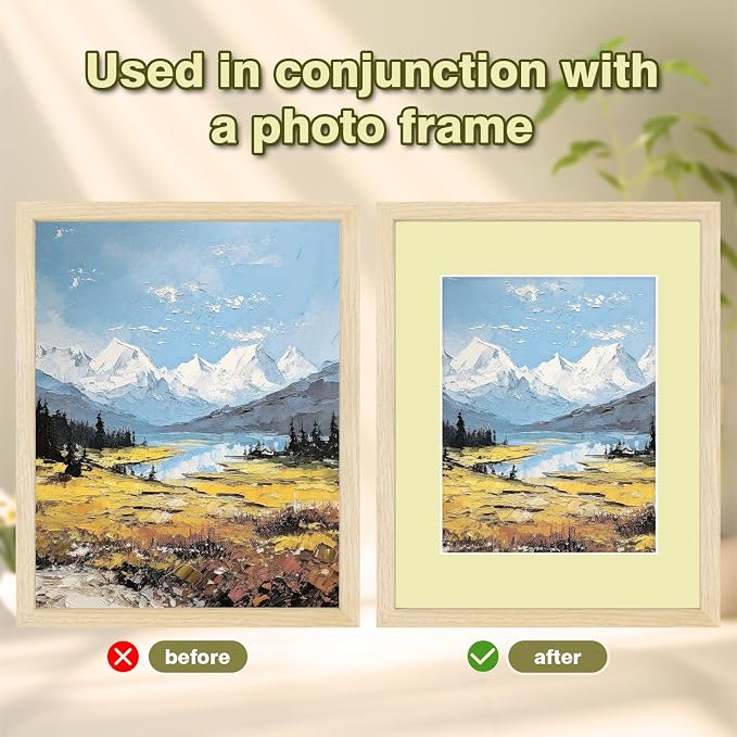Egofine 14 Packs Picture Frame Mats, 8x10 Picture Mats - Image 5