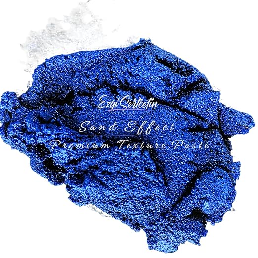 Premium Sand Effect Texture Paste | 6oz by Volume | Unique Metallic Colors | by EzgiSertcetin