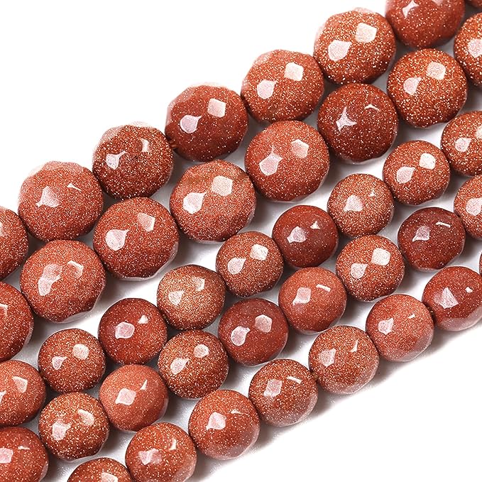 90pcs 4mm Natural Gold Sandstone Beads Faceted Stone Energy Healing Beads by NaturalStoneBeads