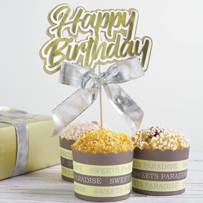 MEEDEE Silver Wired Woven Metallic Ribbon - Image 4