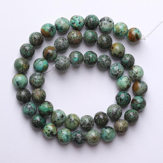 10mm 38pcs Natural African Turquoise Stone Beads - Image 5