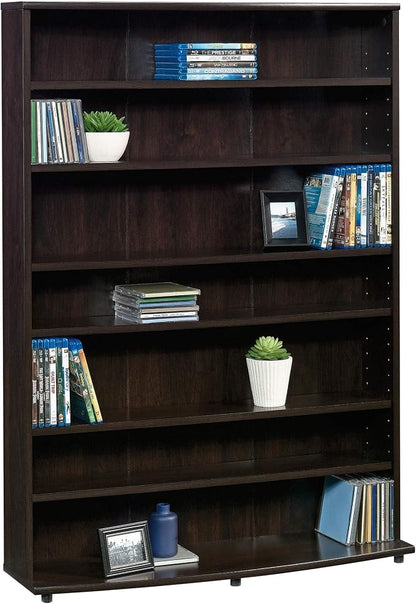 Sauder Multimedia 7 tier Storage Tower, Cinnamon Cherry finish by SAUDER%C2%AE