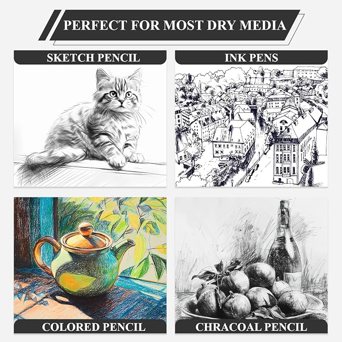 Yagol Sketch Book 9x12 Inch 100 Sheets 68LB/100GSM, Sketch Pad - Image 5