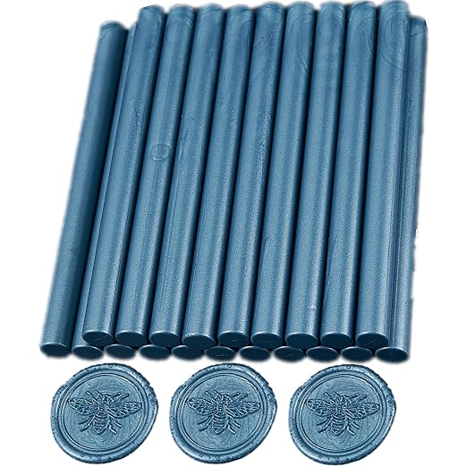 Gray Blue Wax Seal Sticks, ONWINPOR 20pcs Glue Gun Waxs Sealing Sticks by ONWINPOR
