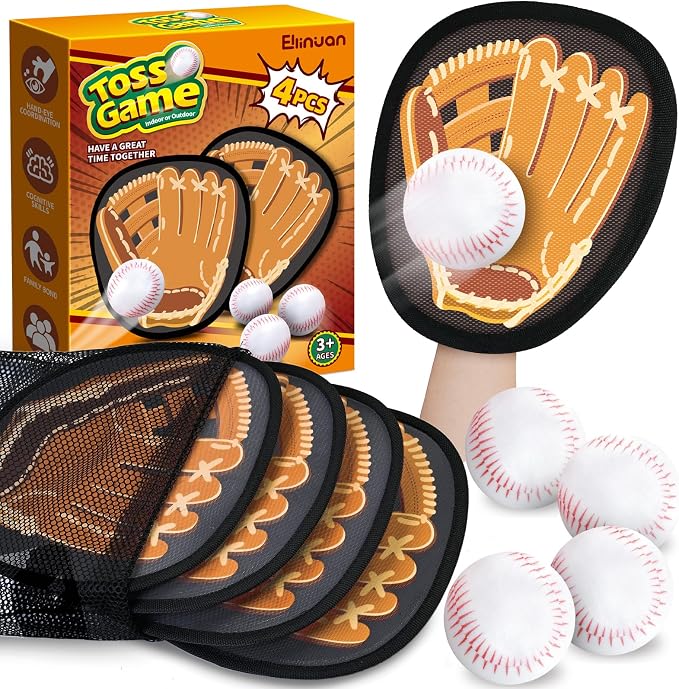 4 Pack Catch Ball Game Set, Outdoor Games by WelcometoEllinjan%EF%BC%81