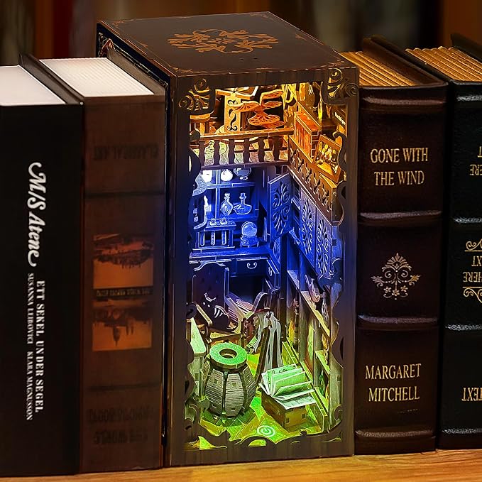 Book Nook Kits for Adults, Miniature House Dollhouse Kit for Teens, DIY Crafts - Image 6