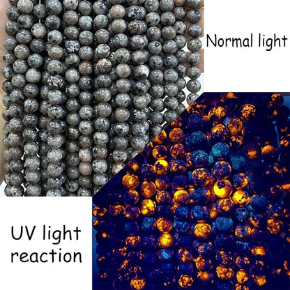 8MM 90pcs Natural Flame Yooperlite Stone Energy Beads Round Loose Beads - Image 4