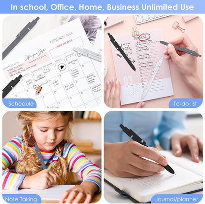 12PCS Gel Pens Black Ink Fine Point Pens - Image 6