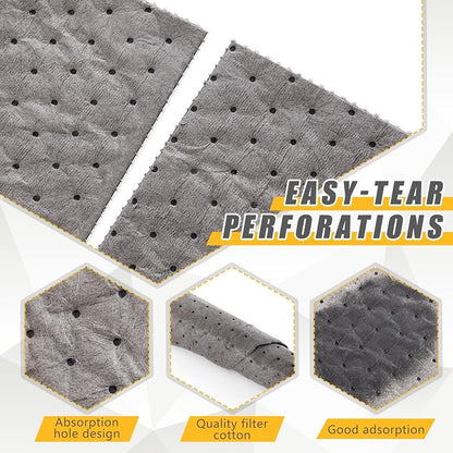 30" W x 150' l Oil Absorbent Mat Roll Oil Pads Absorbs up to 40.2 Gallons - Image 3