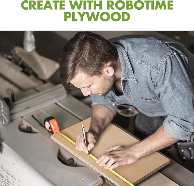 ROBOTIME 6-Pack Laser Wood Sheets 1/8" - Image 5