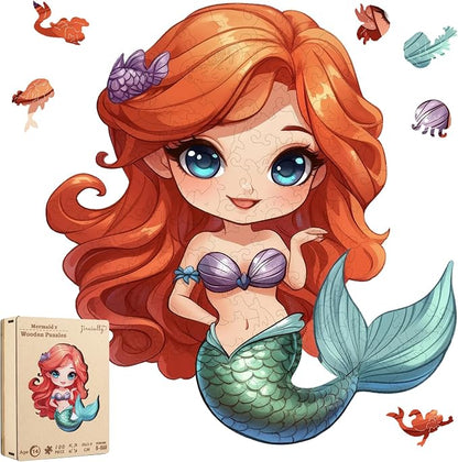 Wooden Puzzles for Adult and Kids, 100 Pieces Ocean Puzzle, Unique Shaped by WoodenPuzzles