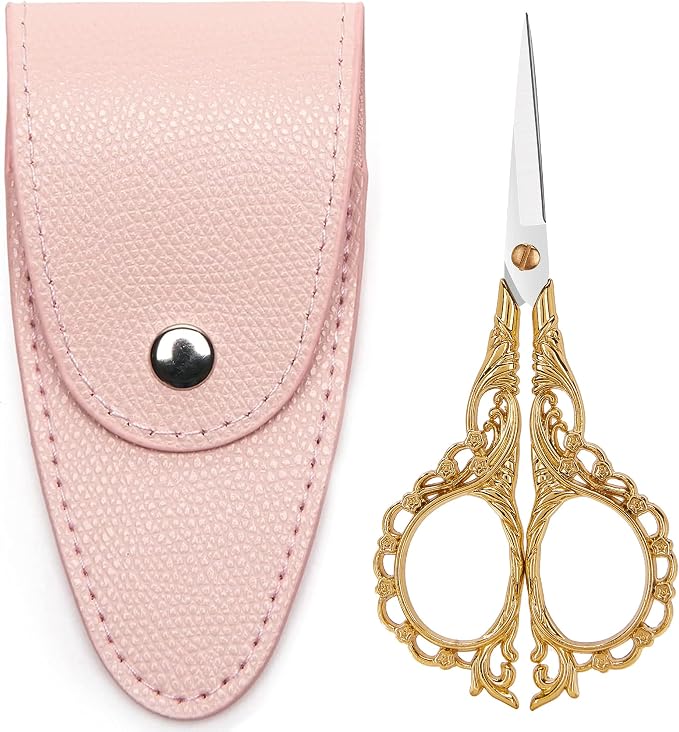 4.7 INCH Mini Stainless Steel Embroidery Scissors, Sharp Pointed Tip, Travel by GAIFONGRE