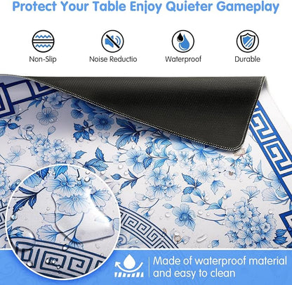 Mahjong Mat for Table 33x33 Inch, Noise-Reducing American Mahjong Mat, Mahjong - Image 4