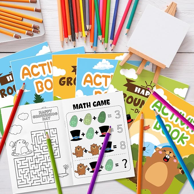 JAPBOR Groundhog Activity Coloring Book - Image 5