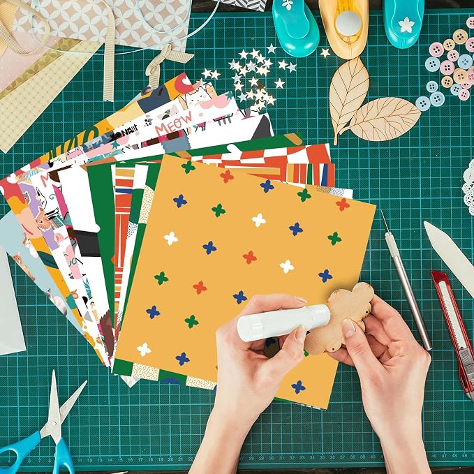 48 Sheets 24 Designs Scrapbook Paper Pad, Scrapbooking DIY Decorative - Image 8