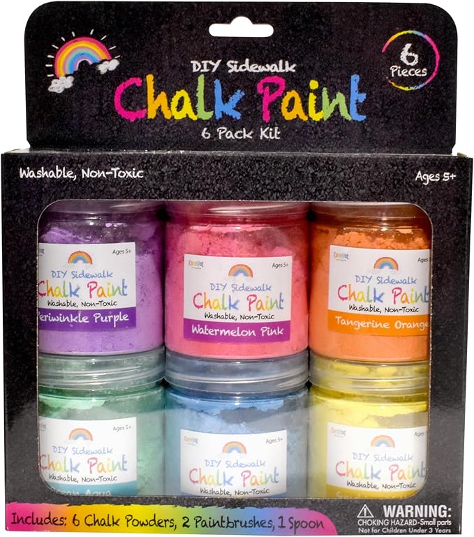 DIY Sidewalk Chalk Paint 6pk Kit by CocoNutOutdoor
