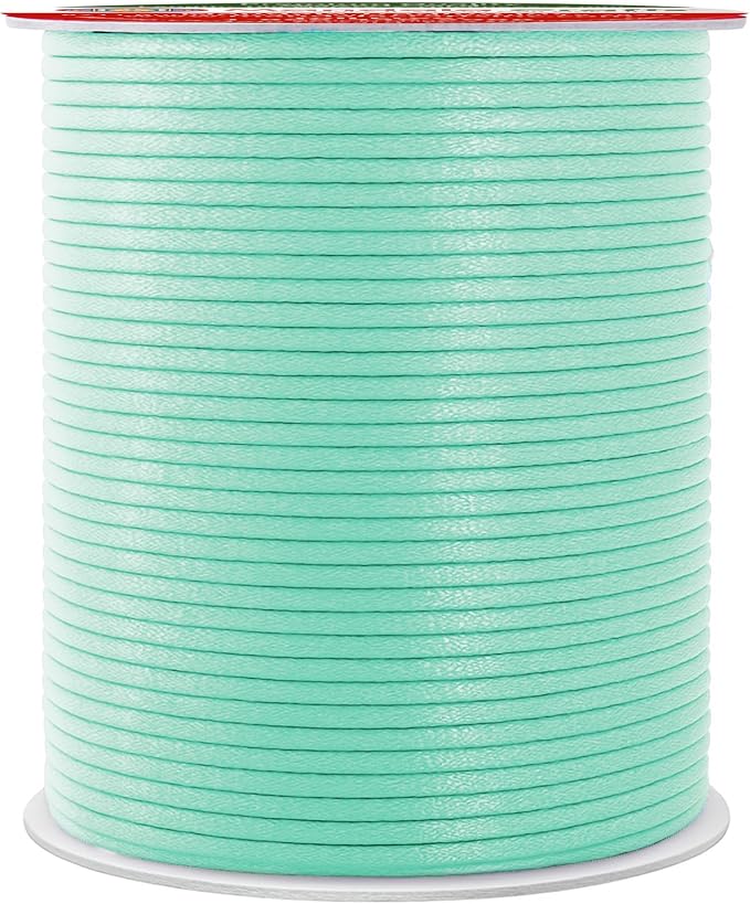 Mandala Crafts 2mm 109 Yards Aqua Cotton Waxed Cord by MandalaCrafts