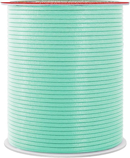 Mandala Crafts 2mm 109 Yards Aqua Cotton Waxed Cord by MandalaCrafts