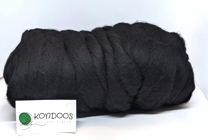 Colored Natural Wool roving, 1 lb. Best Wool - Image 5