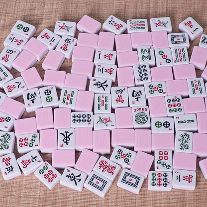 American Mahjong Tile Set with 166 Pink Back Tiles, Mahjong Game Set - Image 6